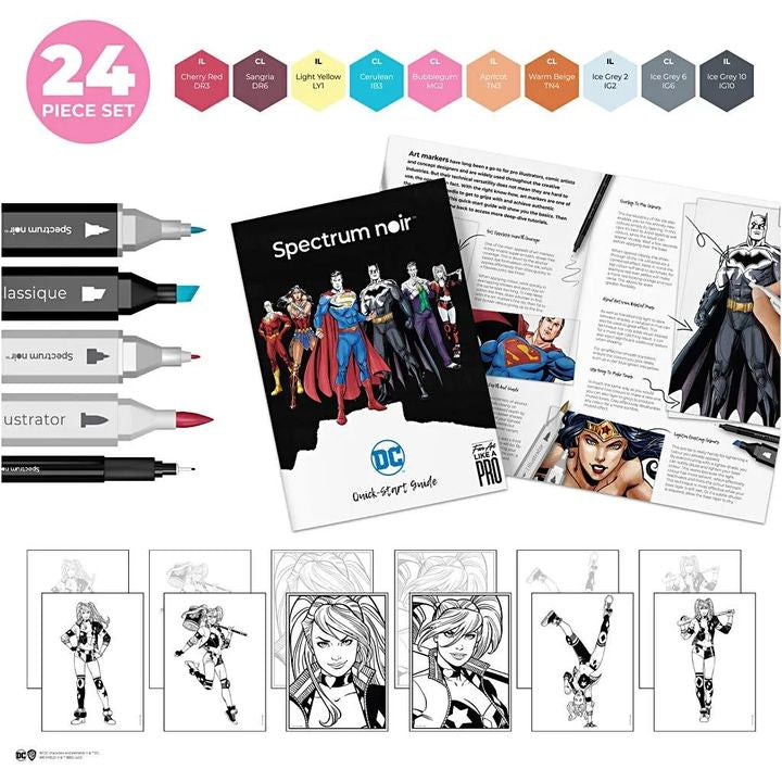 Illustrations-Kunst-Kit HARLEY QUINN – Detailansicht 2 | ARTMIE