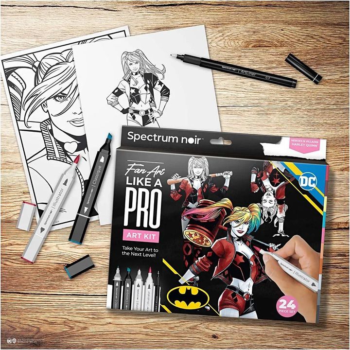 Illustrations-Kunst-Kit HARLEY QUINN – Detailansicht 4 | ARTMIE