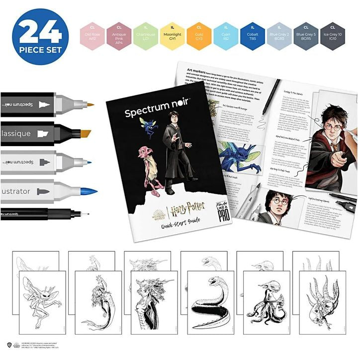 Illustrations-Kunst-Kit HARRY POTTER: MAGICAL CREATURES – Detailansicht 2 | ARTMIE