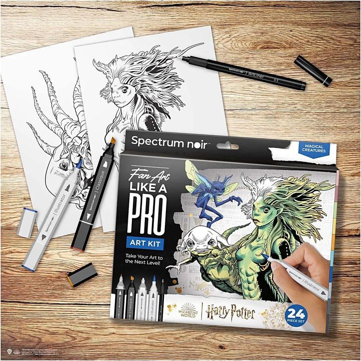 Illustrations-Kunst-Kit HARRY POTTER: MAGICAL CREATURES – Detailansicht 4 | ARTMIE