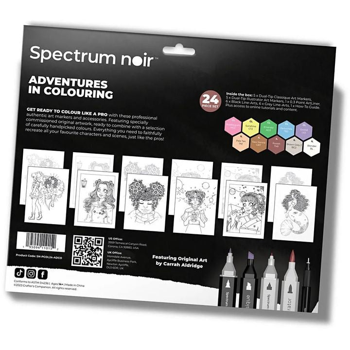 Illustrations-Kunst-Kit ADVENTURES IN COLOURING – Detailansicht 2 | ARTMIE