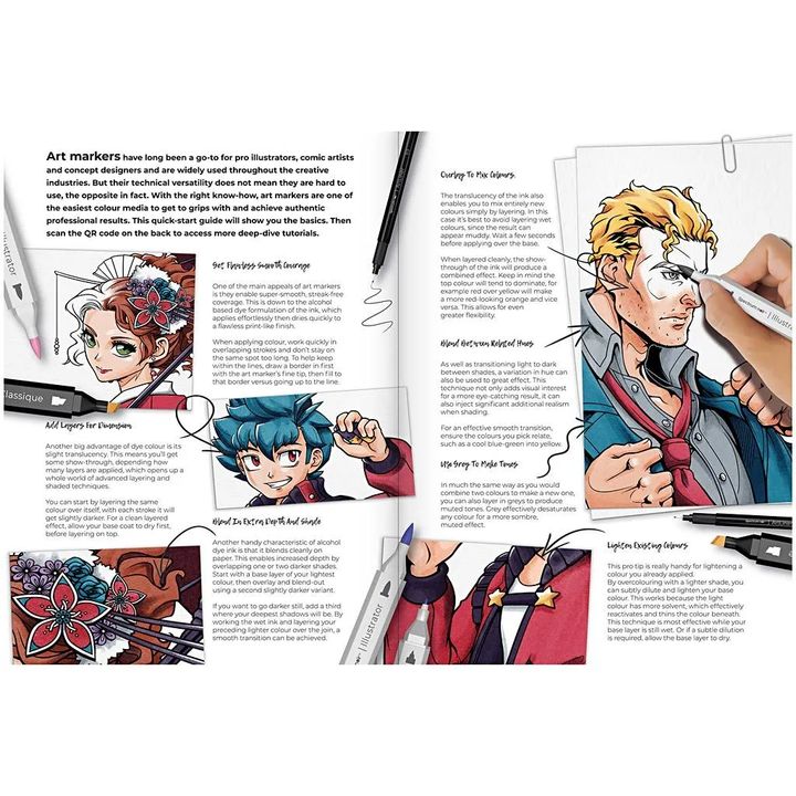 Illustrations-Kunst-Kit MANGA A COMIC HEROES – Detailansicht 3 | ARTMIE