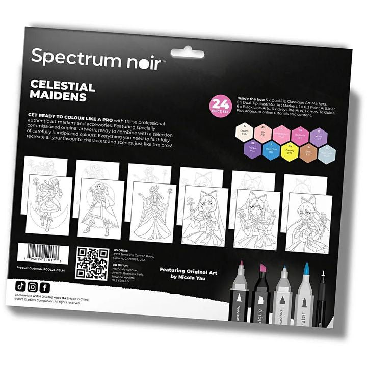 Illustrations-Kunst-Kit CELESTIAL MAIDENS – Detailansicht 2 | ARTMIE