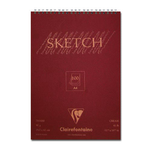 Clairefontaine Creme Spiral Skizzenbuch | sortierte Größe | ARTMIE