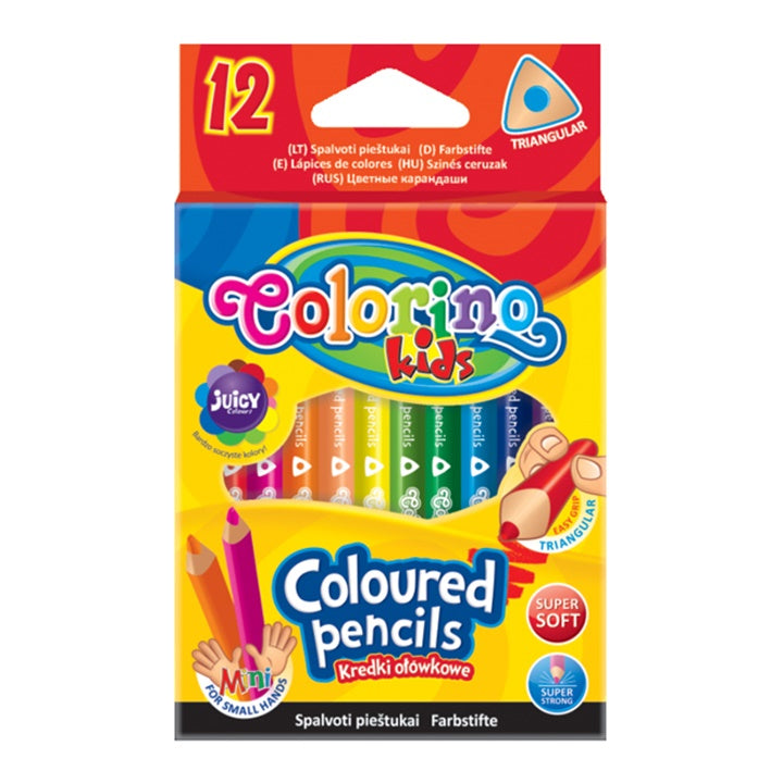 Colorino Dreieckige kurze Buntstifte | ARTMIE