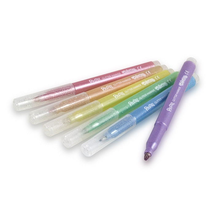 Colorino Glitzereffekt-Pastellstifte, 6er-Pack – Detailansicht 2 | ARTMIE