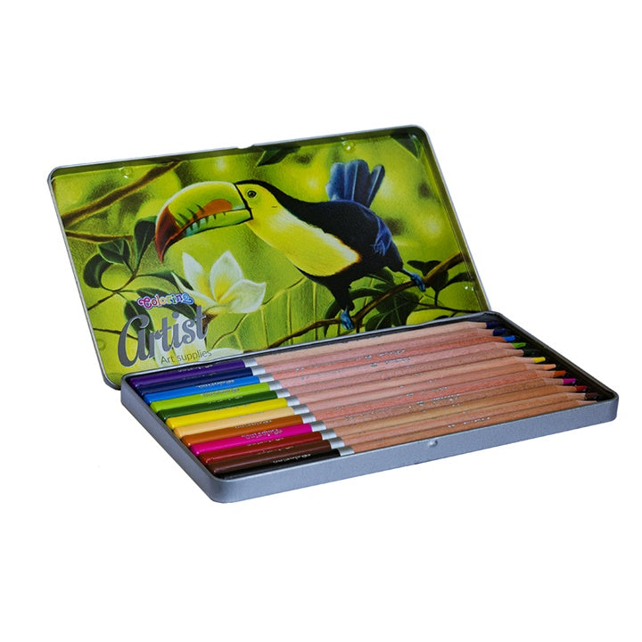 Colorino Artist Pencil Buntstifte in Metallbox (12 Stück) – Detailansicht 2 | ARTMIE