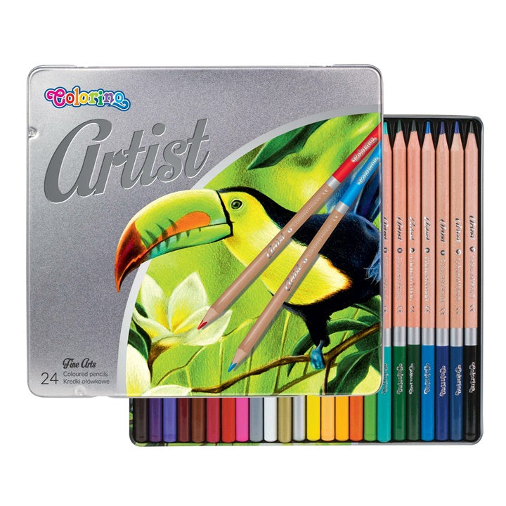 Colorino Artist Farbstifte in Dose - Set mit 24 Stiften | ARTMIE