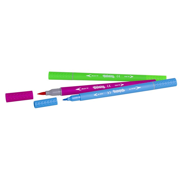 Doppelseitige Marker für Kinder Colorino 12 Stück – Detailansicht 2 | ARTMIE