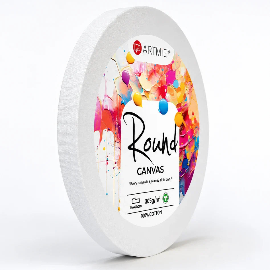 ARTMIE rundes Malkarton auf Keilrahmen