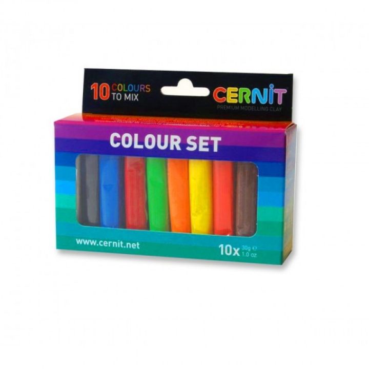 Polymermasse CERNIT NUMBER ONE Satz 10x30g | ARTMIE