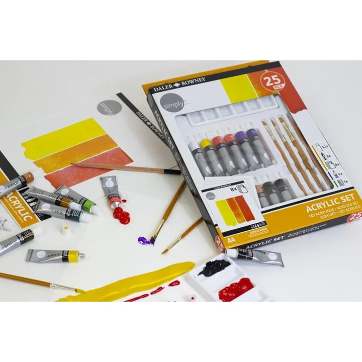 Daler Rowney Acrylic Set mit Zubehör 25 Stück – Detailansicht 2 | ARTMIE