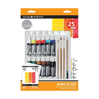 Daler Rowney Acrylic Set mit Zubehör 25 Stück | ARTMIE