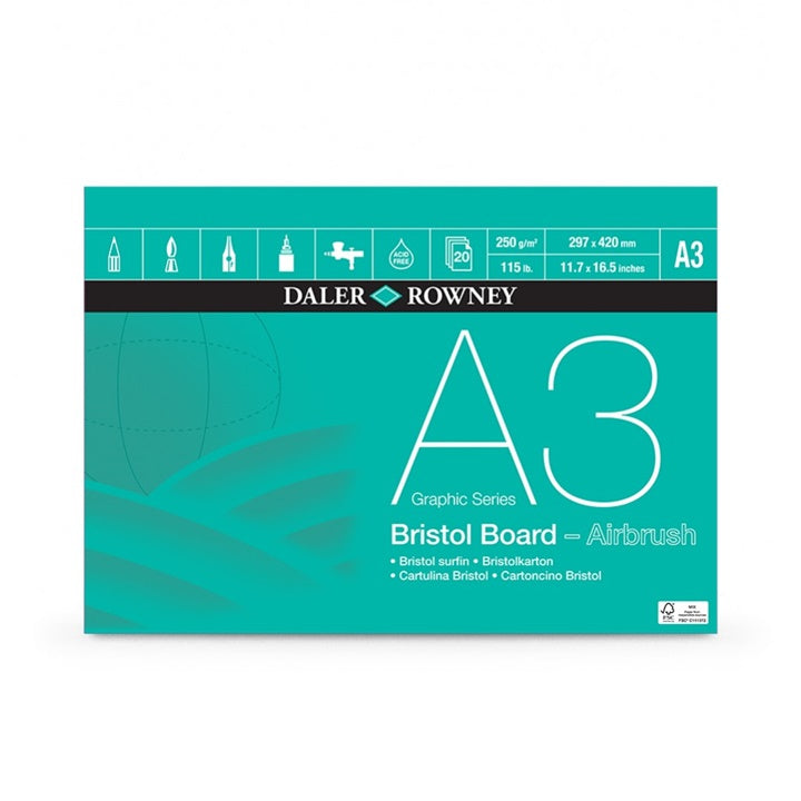 Daler-Rowney Bristol Airbrush Papierblock | ARTMIE