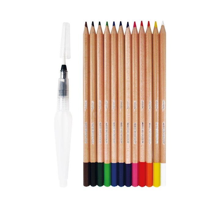 Daler Rowney Aquarellstifte 12er Set mit Wasserpinsel – Detailansicht 3 | ARTMIE