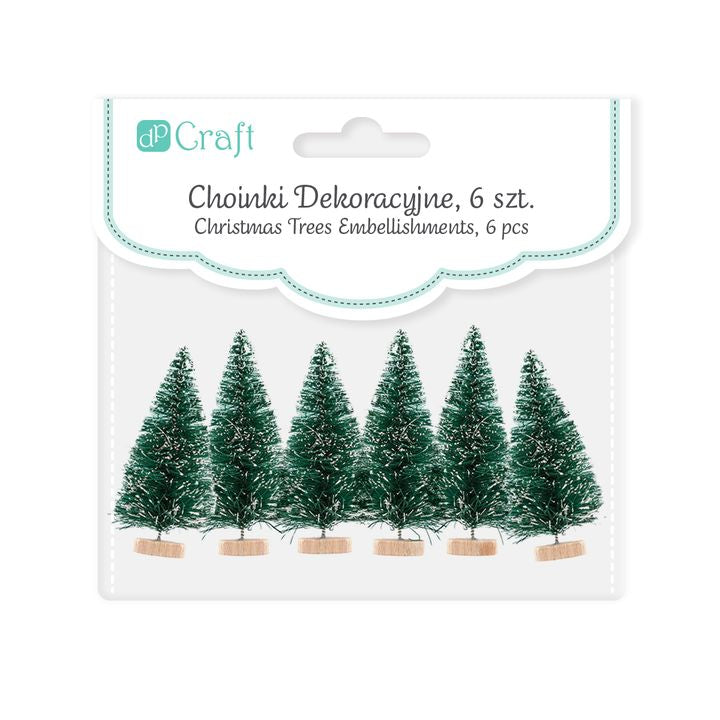 Dekorative Mini-Weihnachtsbäume 6 Stück – Detailansicht 2 | ARTMIE