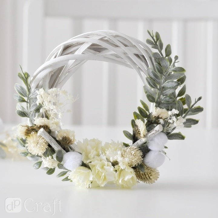 Tüll Pom Poms zum Basteln | 24 Stück, weiß, 2 cm – Detailansicht 2 | ARTMIE