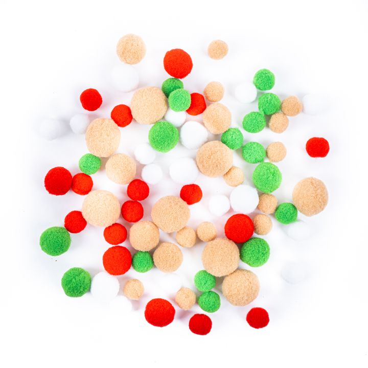 Mix aus bunten Pom Poms (80 Stück) | ARTMIE