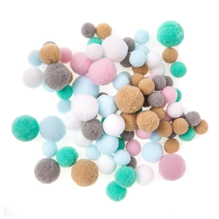 Pastellfarbene Plüsch Pom Poms | ARTMIE
