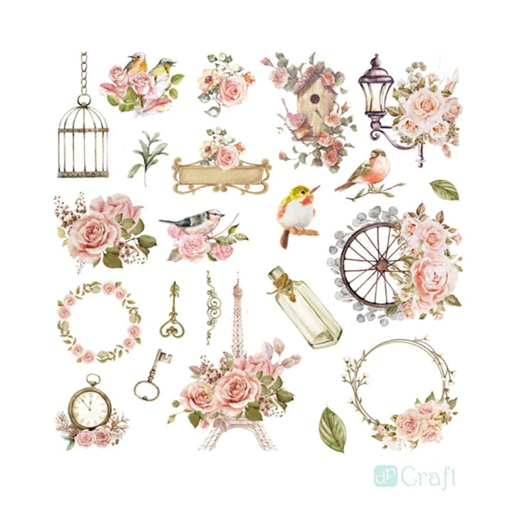 Liebe Paris Papier Ausschnitte Set – Detailansicht 2 | ARTMIE