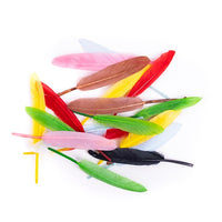 Mehrfarbige Gänsefedern 13 cm | ARTMIE