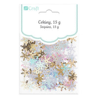 Dekorativer Glitter mit Loch | Schneeflocke 15 g – Detailansicht 2 | ARTMIE