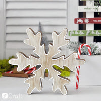 Schneeflocke aus Holz 20 cm – Detailansicht 2 | ARTMIE