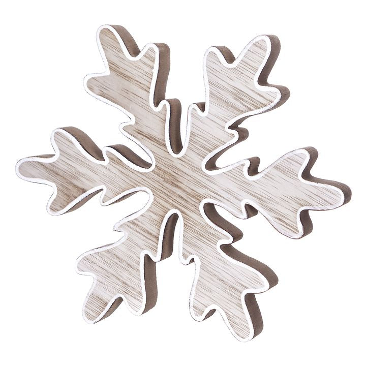 Schneeflocke aus Holz 20 cm | ARTMIE