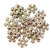 Holz Schneeflocke Dekorative Ornamente Set | verschiedene Farben | ARTMIE