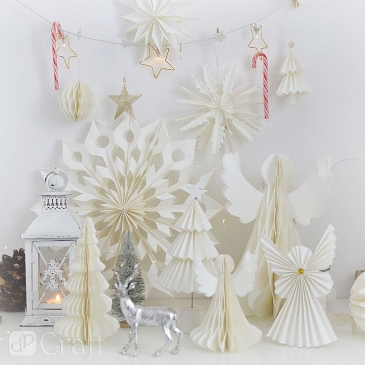 Papier Weihnachtsbaum Dekoration 24 cm – Detailansicht 4 | ARTMIE