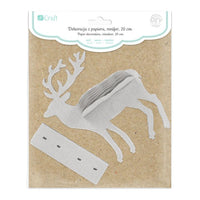 Papierhirsch Dekoration 20 cm – Detailansicht 2 | ARTMIE