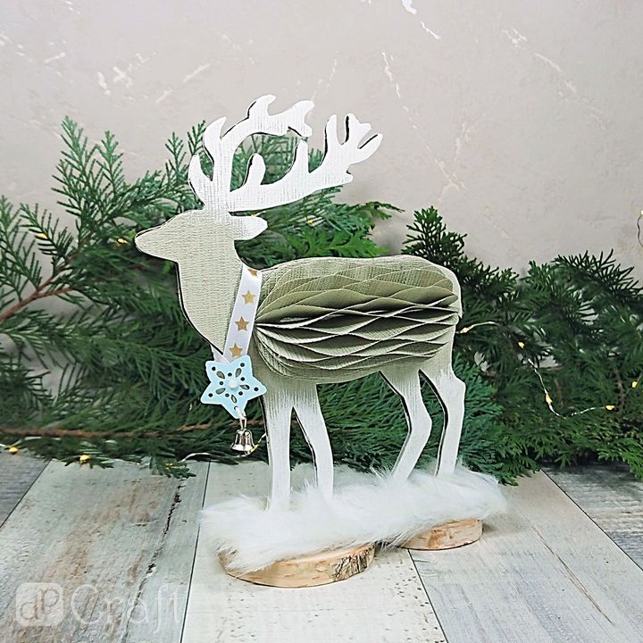 Papierhirsch Dekoration 20 cm – Detailansicht 3 | ARTMIE