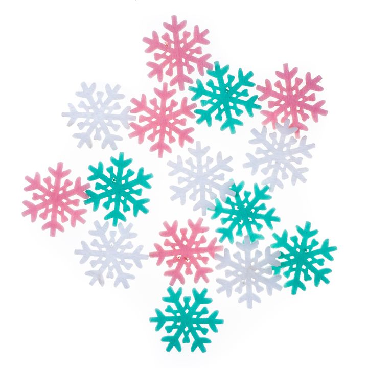 Weihnachtsfilz Sticker | Schneeflocke 15 Stück | ARTMIE