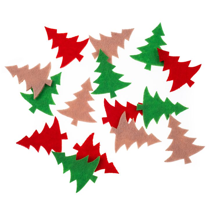 Filz Weihnachtsaufkleber | Baum 15 Stück | ARTMIE