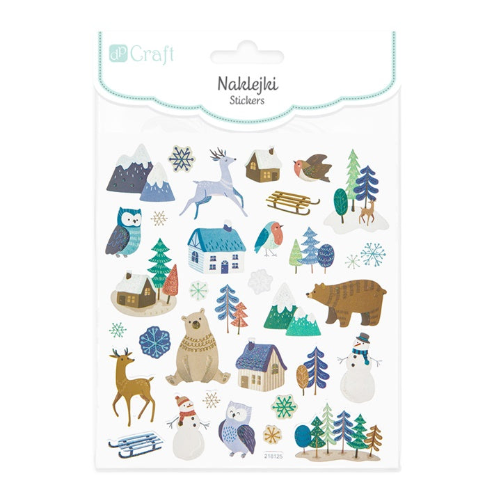 Winterlandschaft Glitter Sticker | ARTMIE