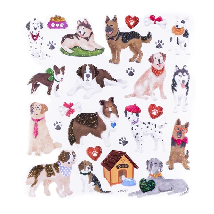 Glitzersticker | Hunde, 27 Stück | ARTMIE