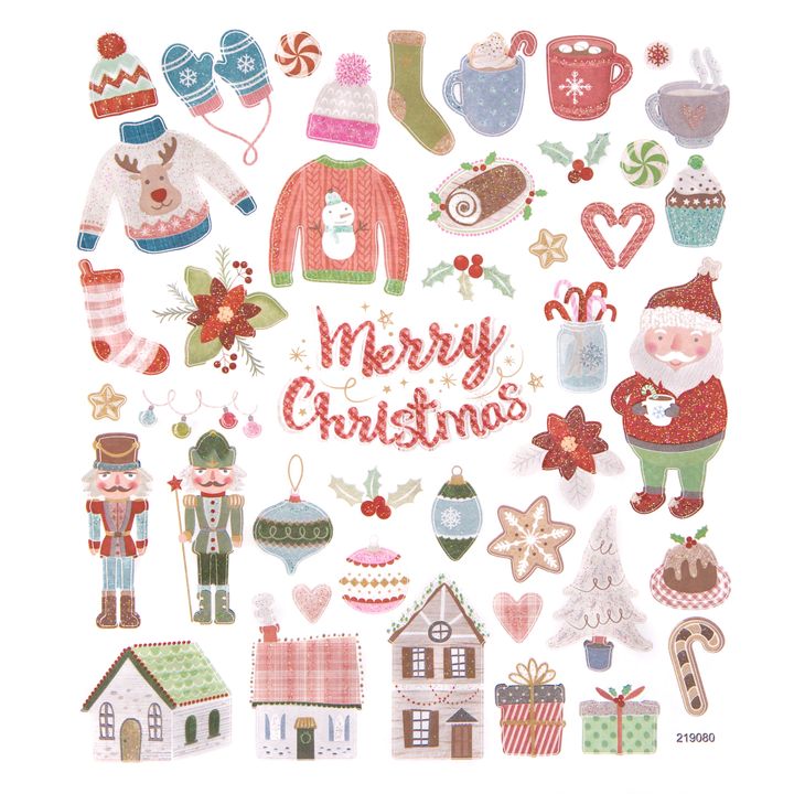 Set mit 43 Weihnachtsaufklebern | Cozy Christmas | ARTMIE