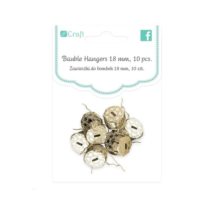 Gold Metallösen für Kugeln | 18 mm 10 Stück – Detailansicht 2 | ARTMIE