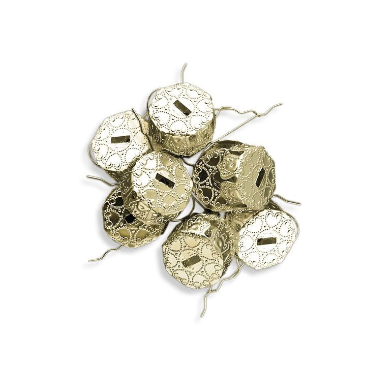 Gold Metallösen für Kugeln | 18 mm 10 Stück | ARTMIE