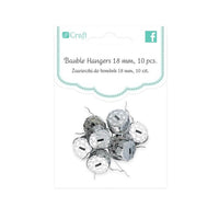 Silberne Metall-Ösen für Kugeln | 18mm 10 Stück – Detailansicht 2 | ARTMIE
