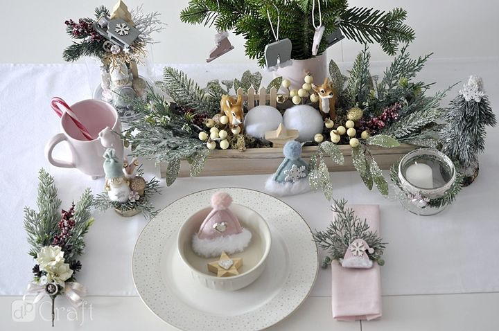 Hängende Weihnachtsdekoration mit Fell | Blau – Detailansicht 2 | ARTMIE