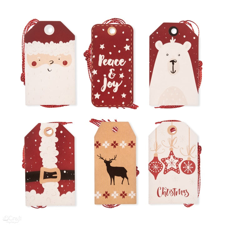 Hängende Weihnachtsdekorationen 24 Stück | Santa | ARTMIE