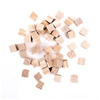 Natürliche Holzwürfel 15x15 mm / Satz von 49 | ARTMIE