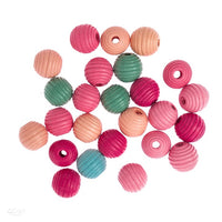 Bunte Holzperlen Spirale 15 mm - 25 Stück | ARTMIE
