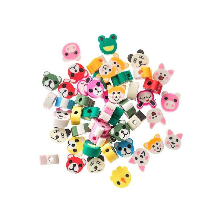 Bunte Polymer-Tier-Perlen | ARTMIE