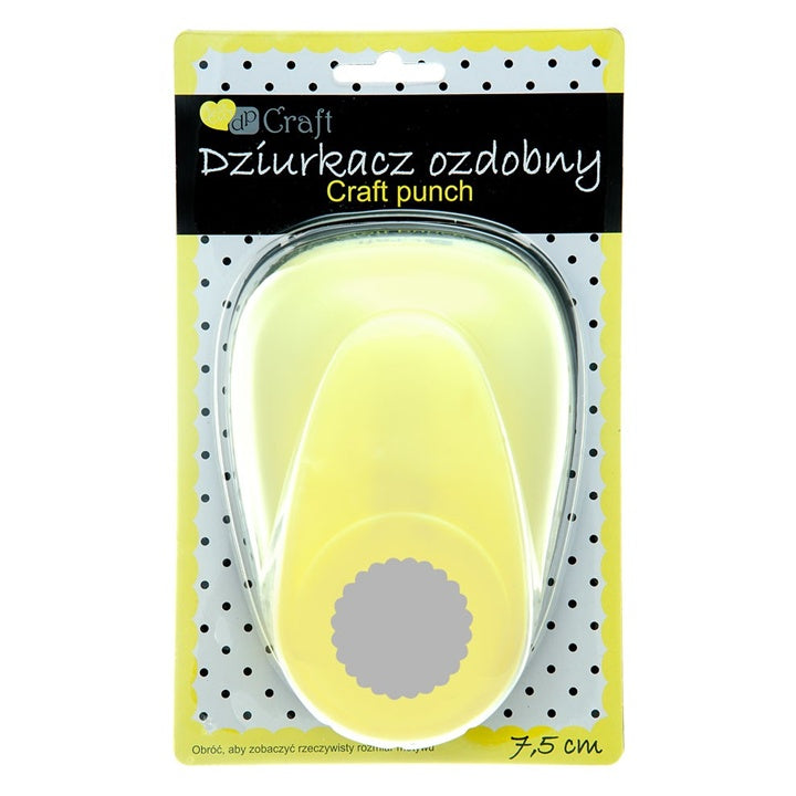 Dekorativer Stanzer 7,5 cm | Wellenförmiger Kreis | ARTMIE