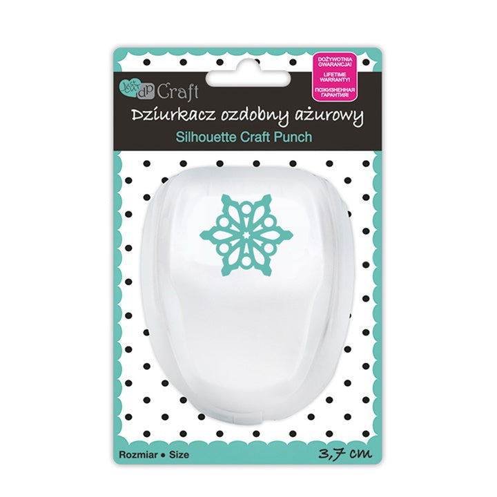 Dekorative Stanze 3,7 cm | Schneeflockenmotiv | ARTMIE