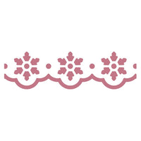 Dekorative Bordürenstanze 4 cm | Motiv Schneeflocken – Detailansicht 2 | ARTMIE