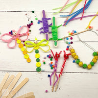 Bunte Fuzzy Sticks - 30 cm x 4 mm / 40 Stück – Detailansicht 2 | ARTMIE