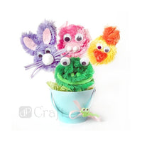 Pastellfarbene Fuzzy-Drahtstiele - 30 cm x 8 mm / 25 Stück – Detailansicht 2 | ARTMIE